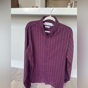 MIZZEN + MAIN button up - plaid shirt.